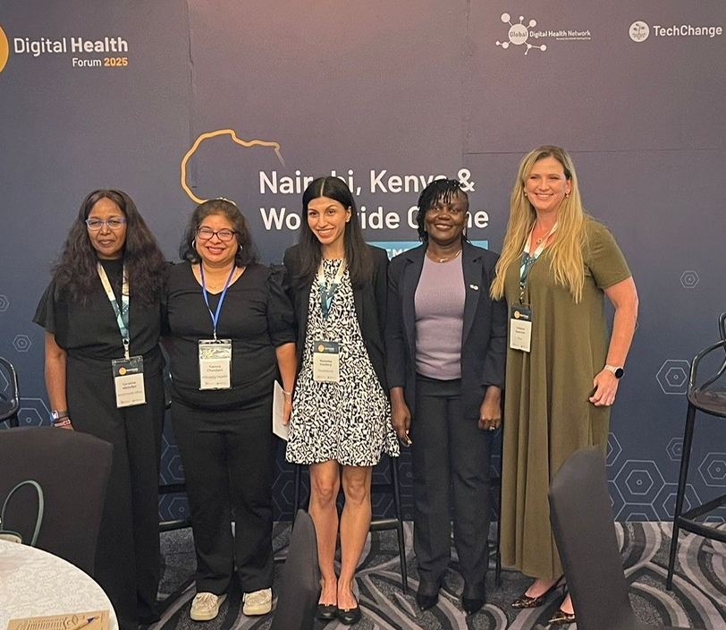 Tiko's all-women panel standing together in a line after the event